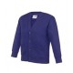 Cardigan Knitted (Purple) with Logo - Rothley C of E Academy